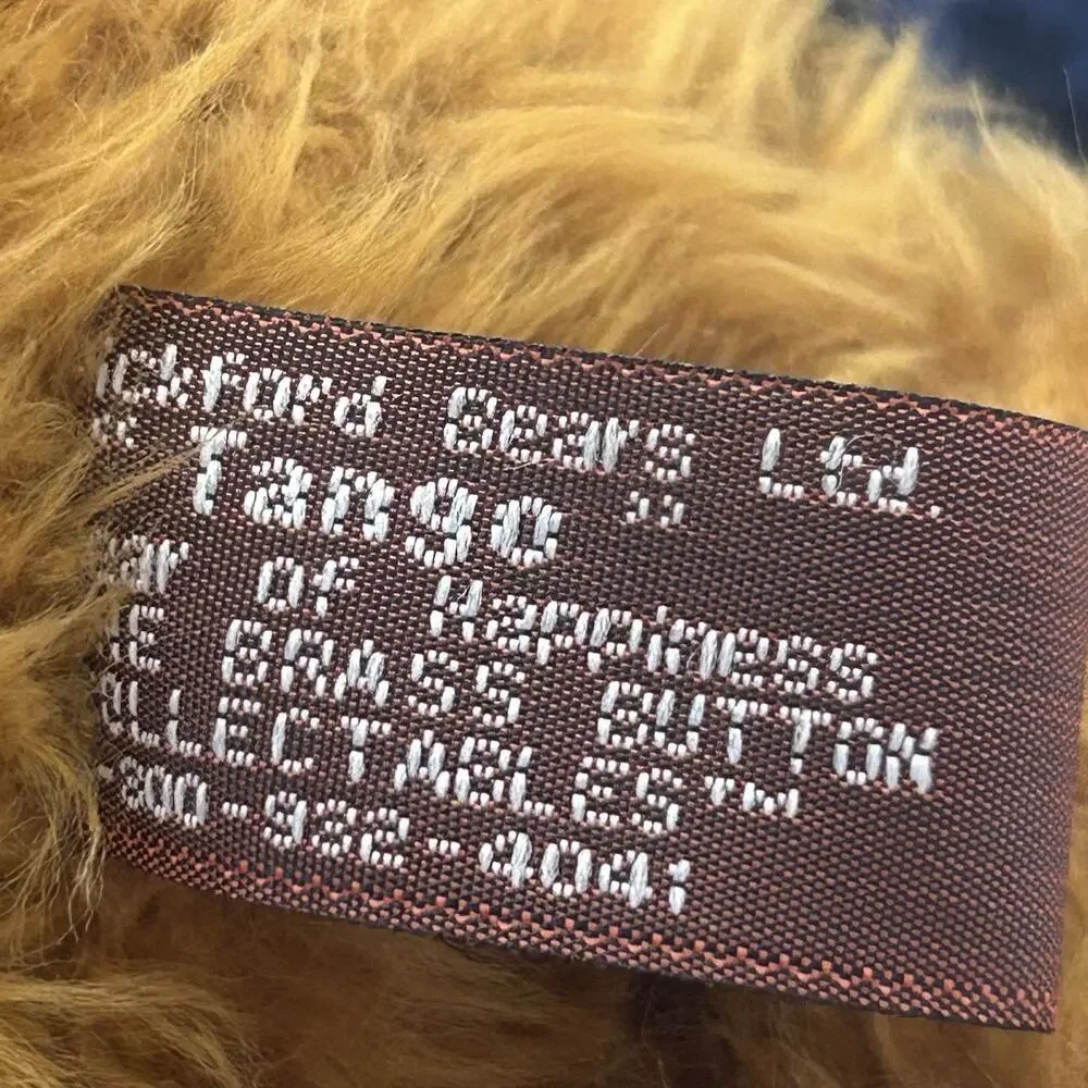 Pickford Bears Brass Button Collectibles Tango Plush Teddy Anchor Sweater 1997